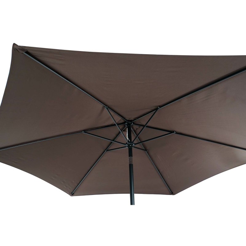 Parasol DKD Home Decor Noir Marron Acier 300 x 300 x 250 cm