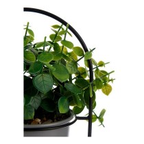 Decorative Plant Ibergarden QY-H093 Metal Plastic 21 x 30 x 21 cm With support Grey