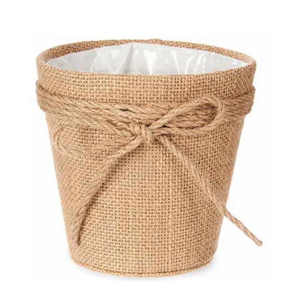 Planter Ibergarden WY18-71 Brown Rope Plastic Lasso 14 x 12,5 x 14 cm 14 x 14 x 14 cm