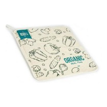 Kitchen Cloth Kinvara Organic White Green 50 x 0,3 x 50 cm