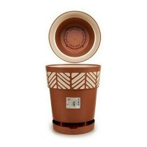 Planter Stefanplast 8003507946019 Brown Beige Terracotta Plastic 29 x 29 x 29 cm