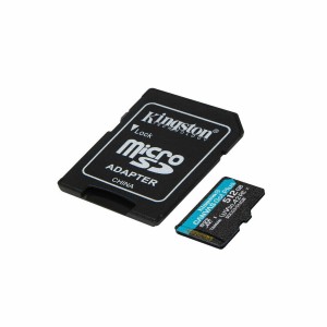 Carte Mémoire Micro SD avec Adaptateur Kingston Canvas Go! Plus 512 GB UHS-I Cours 10