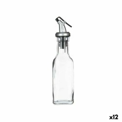 Ölfläschchen Vivalto YHP-F0415A/DH12 Durchsichtig Glas Stahl 180 ml 5 x 20 x 5 cm (12 Stück)