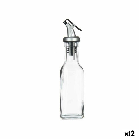 Cruet Vivalto YHP-F0415A/DH12 Transparent Glass Steel 180 ml 5 x 20 x 5 cm (12 Units)