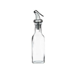 Cruet Vivalto YHP-F0415A/DH12 Transparent Glass Steel 180 ml 5 x 20 x 5 cm (12 Units)