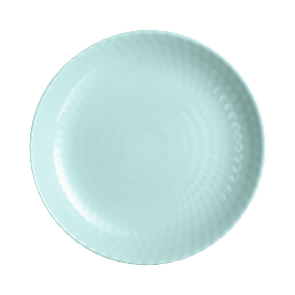 Assiette plate Luminarc Pampille Turquoise verre (25 cm) (24 Unités)