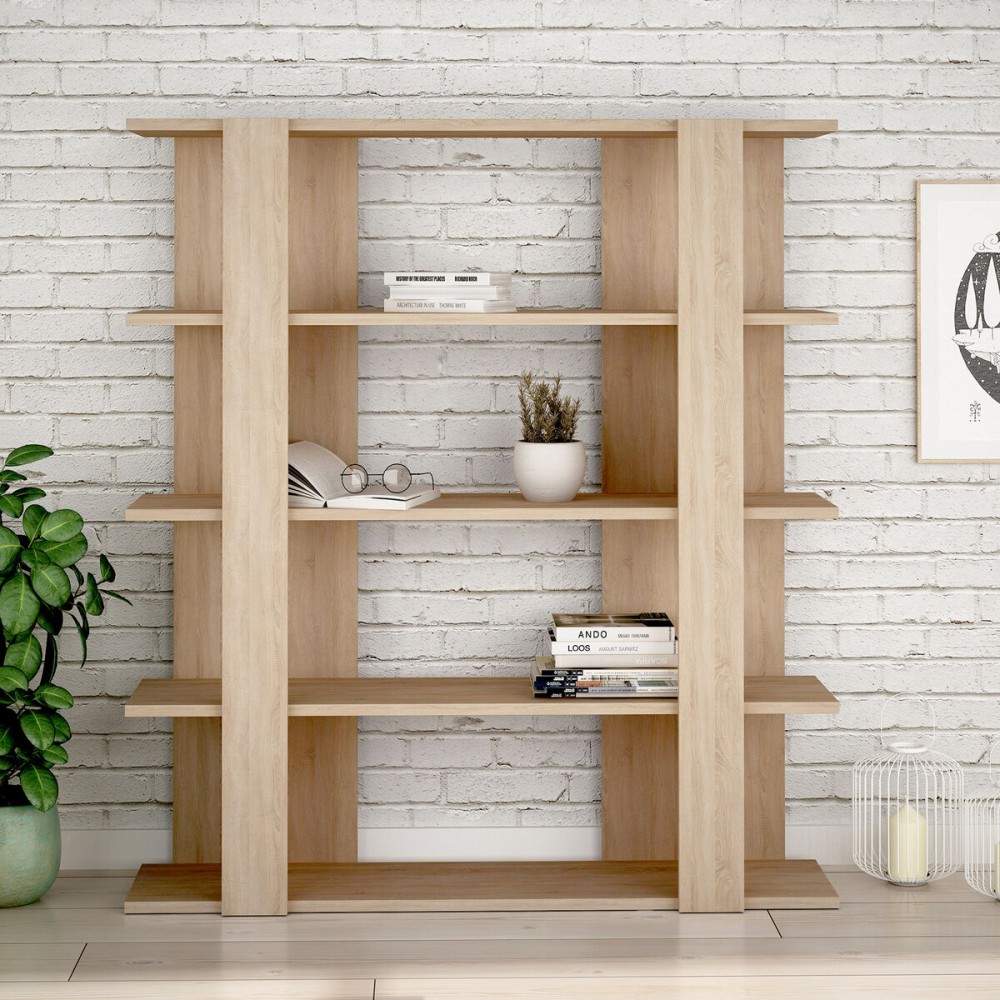 Bookshop Alexandra House Living Oak Wood MDP 110 x 122 x 29 cm 4 Shelves