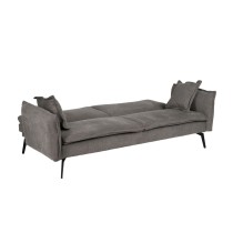 Canapé Convertible Gris 214 x 106 x 84 cm