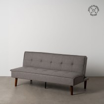 Schlafsofa Schwarz Grau 181 x 102 x 85 cm