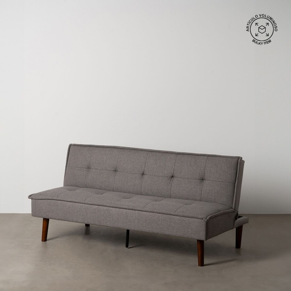 Schlafsofa Schwarz Grau 181 x 102 x 85 cm