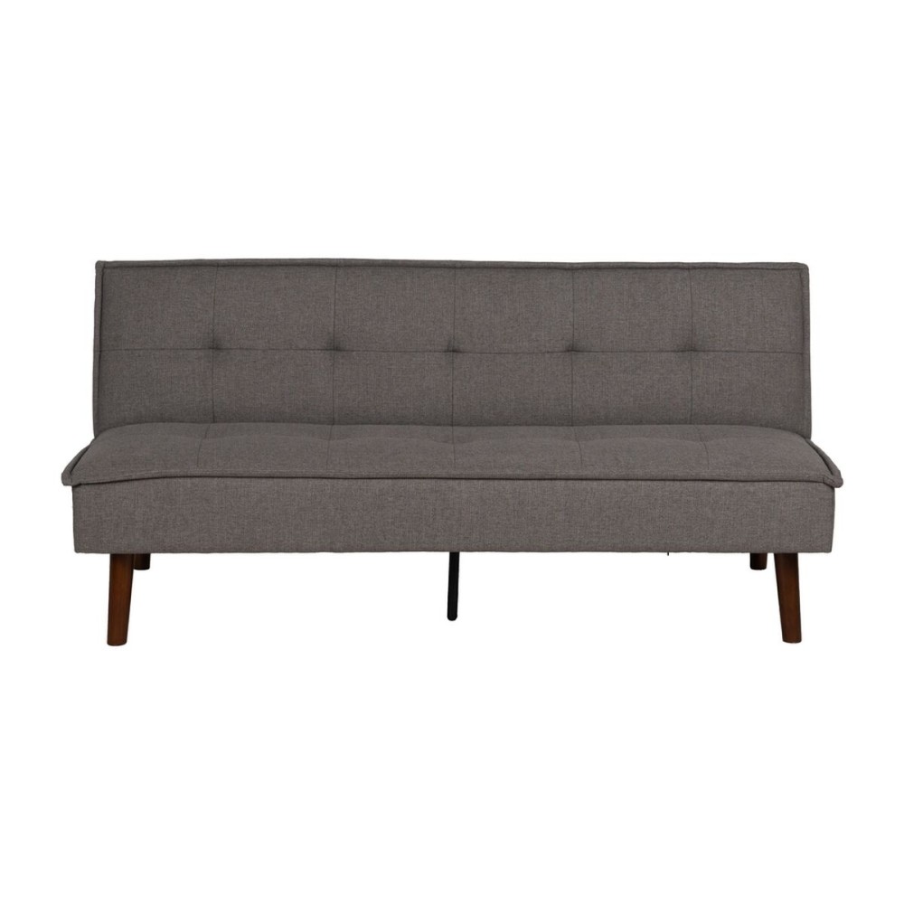 Canapé Convertible Noir Gris 181 x 102 x 85 cm