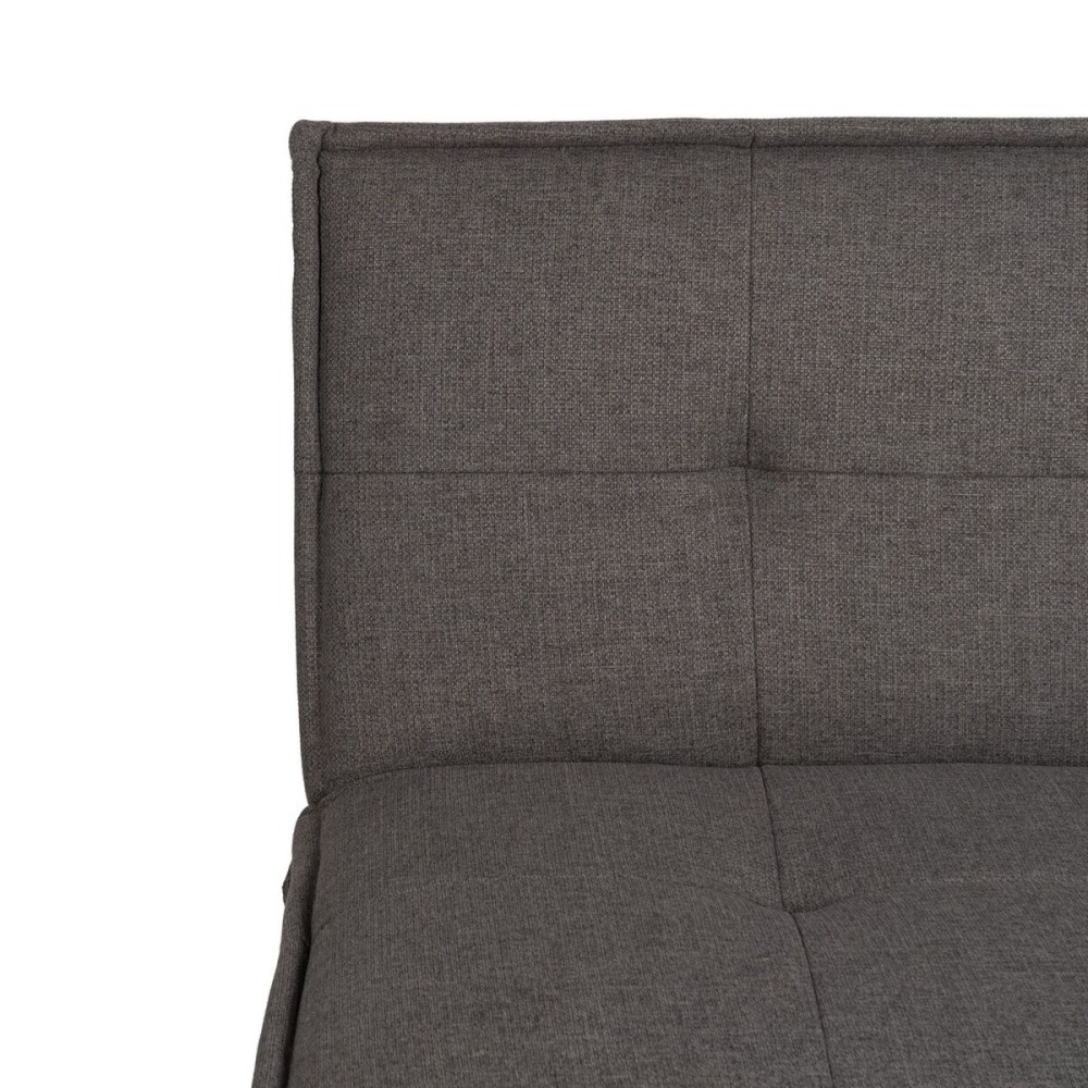 Sofabed Black Grey 181 x 102 x 85 cm