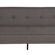 Canapé Convertible Noir Gris 181 x 102 x 85 cm