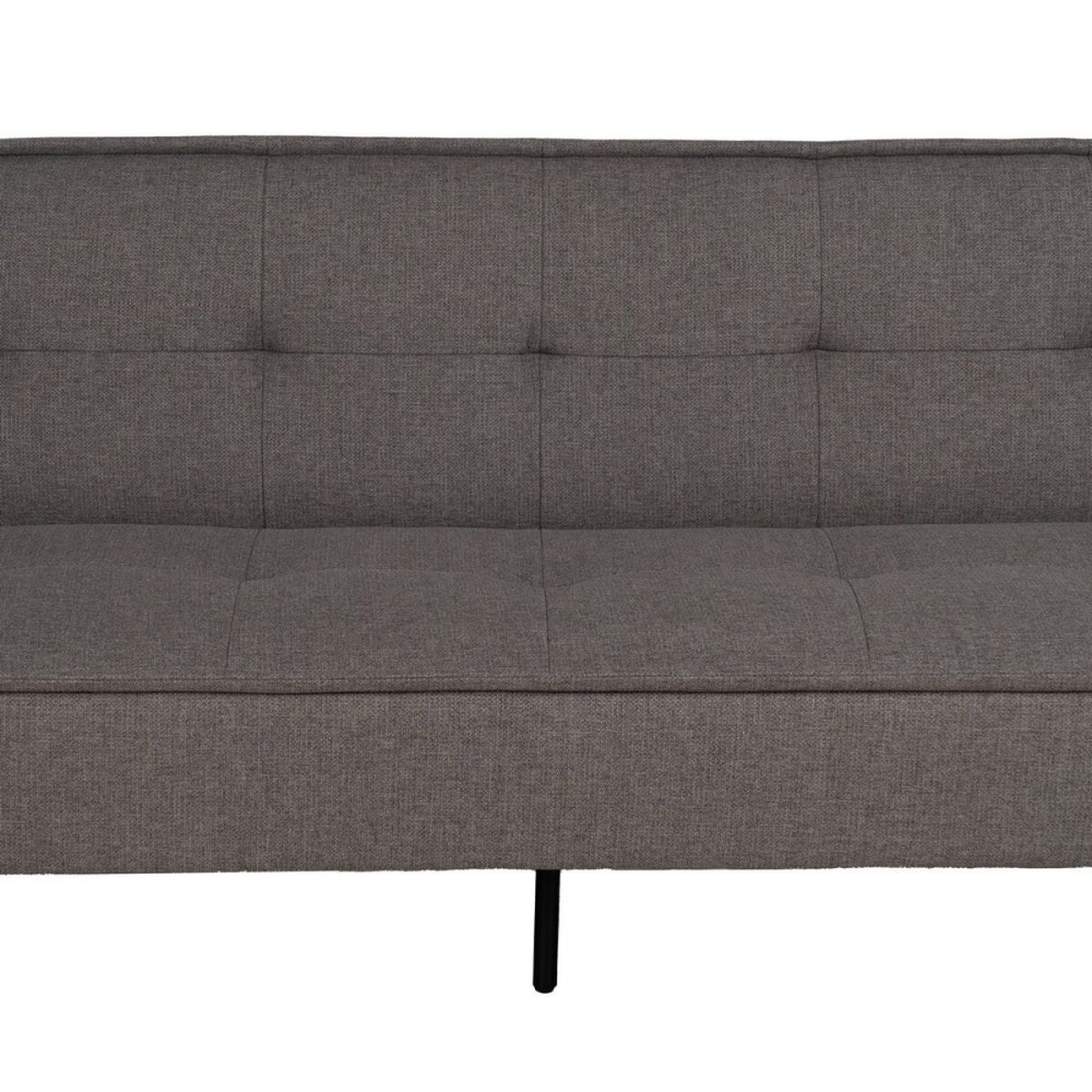 Canapé Convertible Noir Gris 181 x 102 x 85 cm