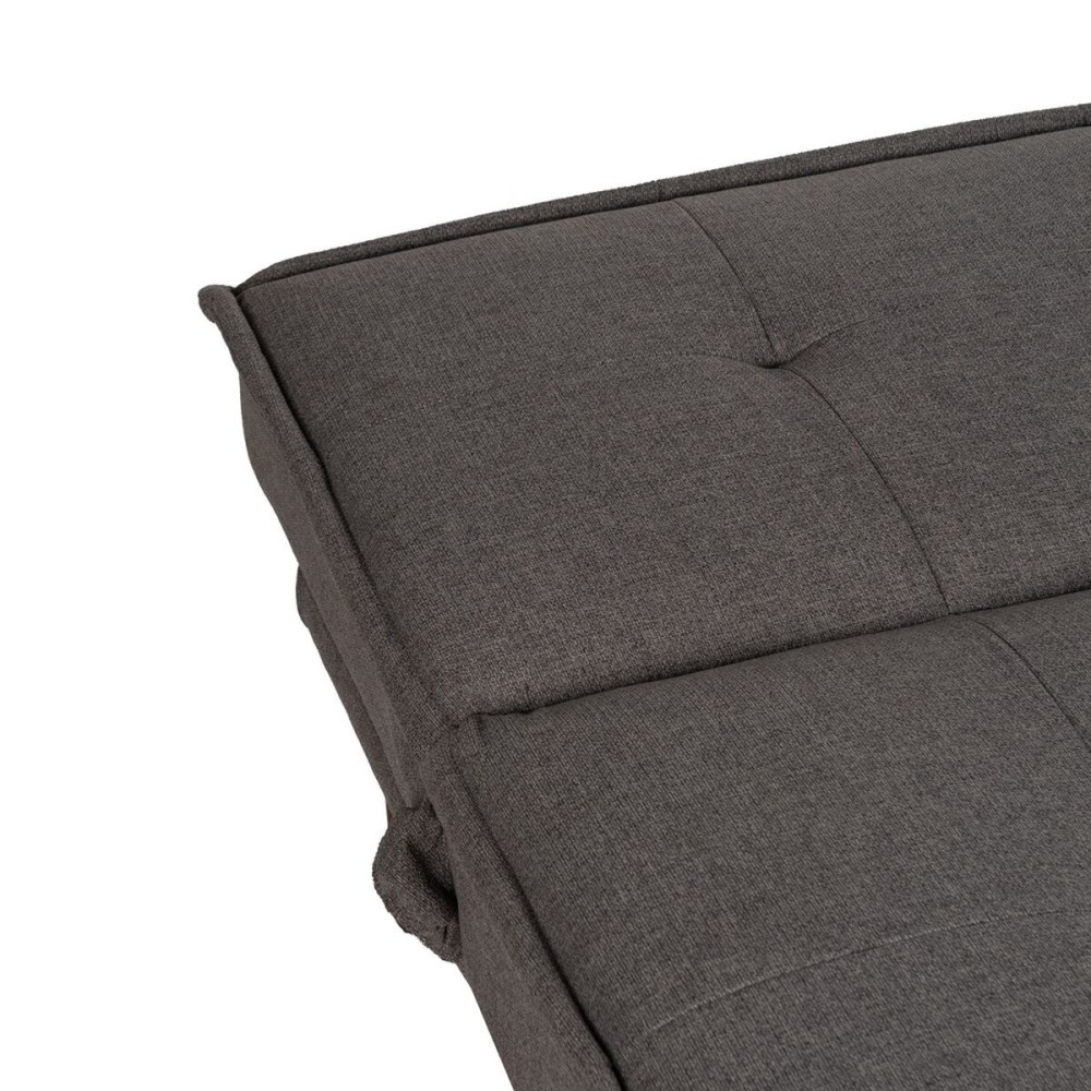 Schlafsofa Schwarz Grau 181 x 102 x 85 cm