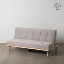 Schlafsofa Grau natürlich 178 x 94 x 86 cm