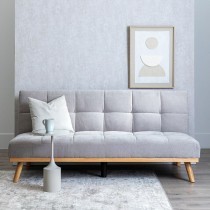 Canapé Convertible Gris Naturel 178 x 94 x 86 cm