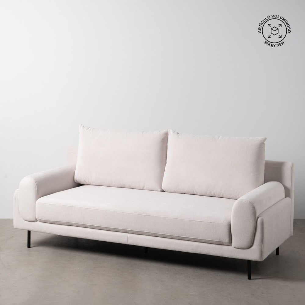 Sofa Cream 216 x 86 x 90 cm