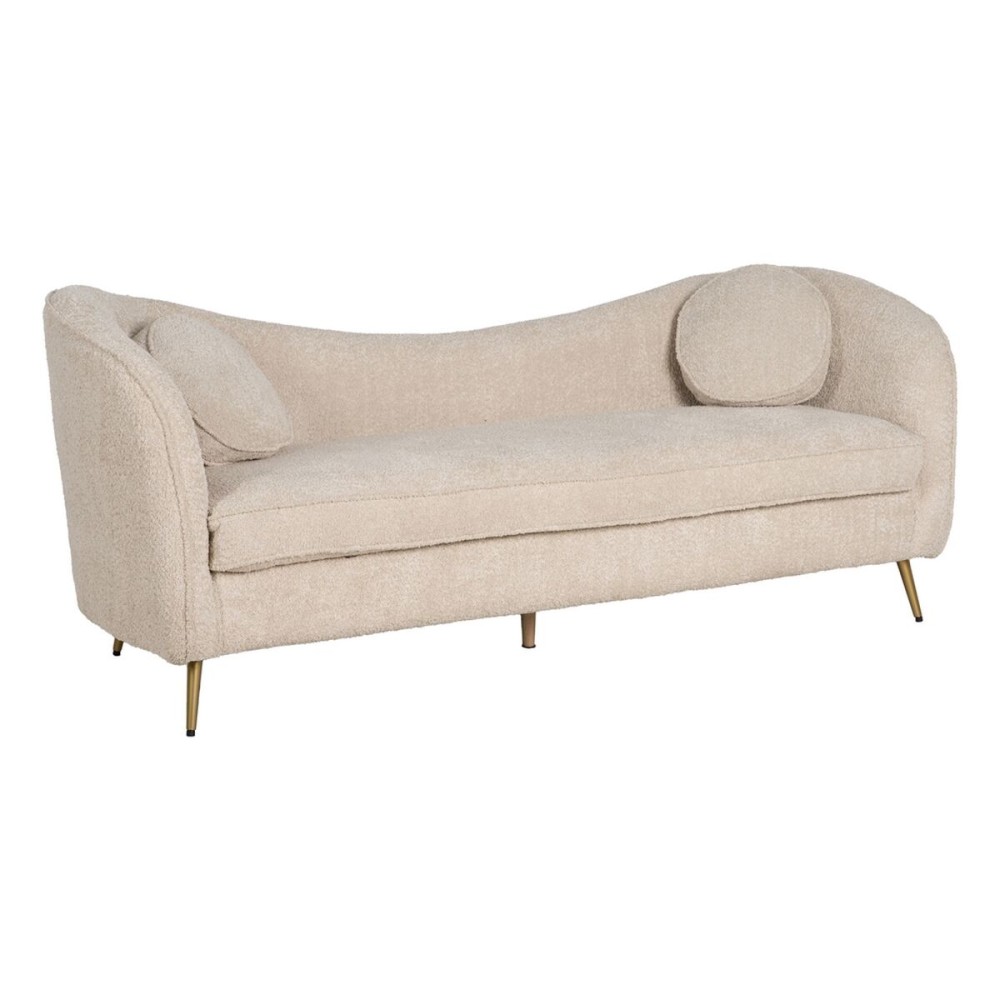 Sofa Beige 195 x 74 x 77 cm