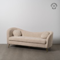 Sofa Beige 195 x 74 x 77 cm