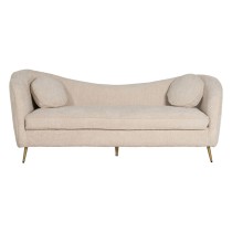 Sofa Beige 195 x 74 x 77 cm