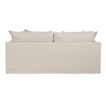 Sofa Schwarz Creme 215 x 94 x 94 cm