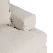 Sofa Schwarz Creme 215 x 94 x 94 cm