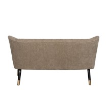 Garden sofa Black Beige Golden 134 x 74 x 70 cm