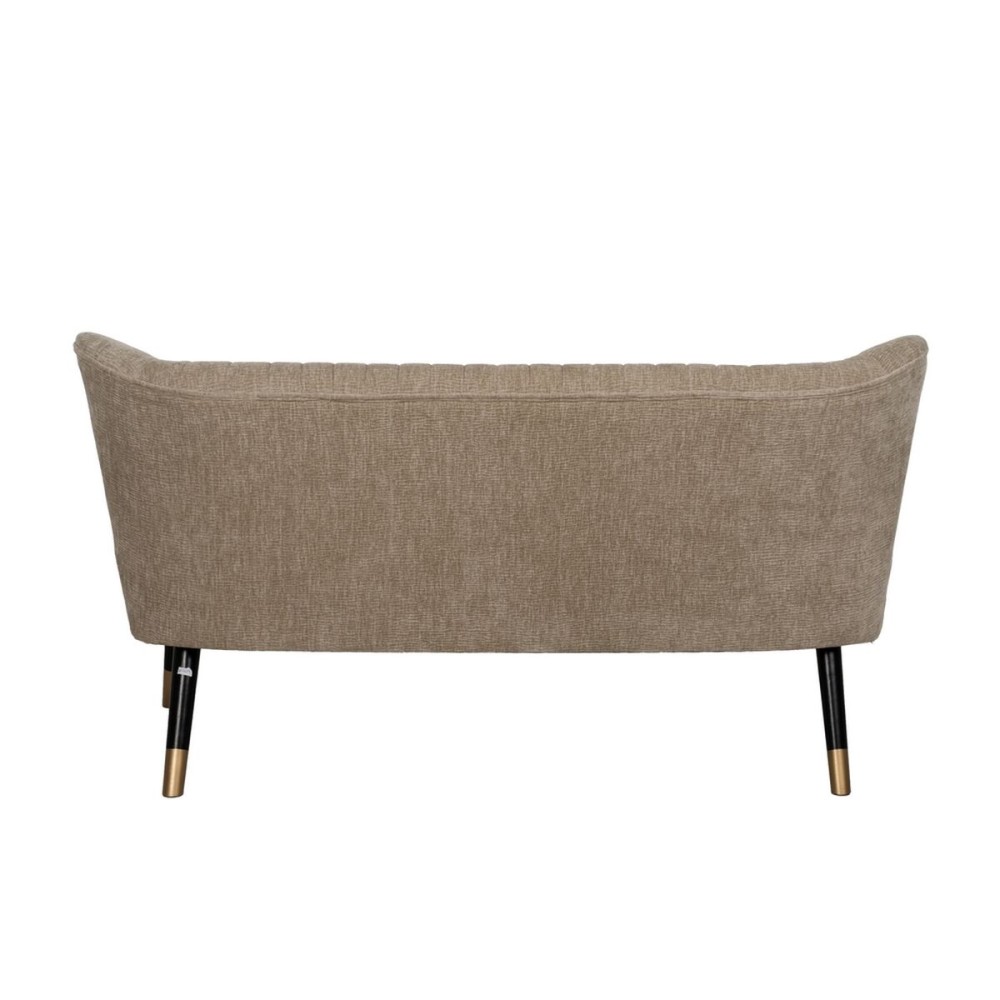 Canapé de jardin Noir Beige Doré 134 x 74 x 70 cm