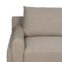 Sofa Taupe 216 x 86 x 90 cm