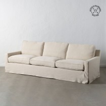 Sofa Cream 260 x 100 x 83 cm