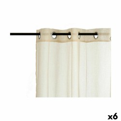 Vorhang 140 x 260 cm Beige (6 Stück)