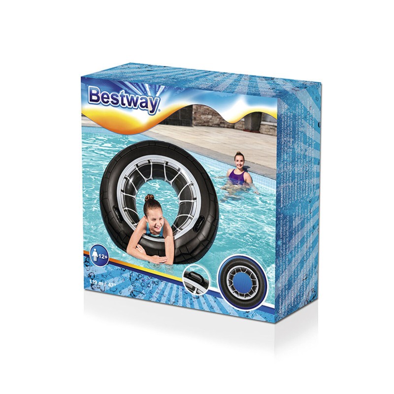 Bestway Aufblasbarer Schwimmring Dekoriertes Reifen D119 cm +12 Jahre Strand und Pool 36102