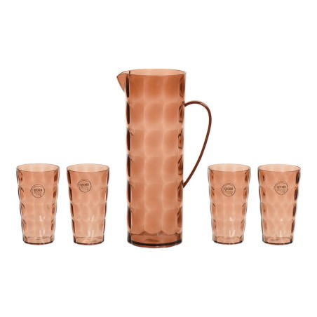 Set de pichets avec verres EDM 869702 Plastique recyclé (5 Pièces)