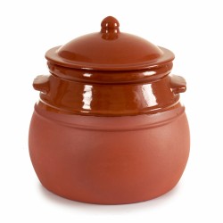 Kochtopf mit Deckel Steingut 4,5 L 25 x 27 x 25 cm (2 Stück)