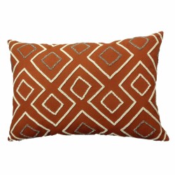 Housse de coussin DKD Home Decor 60 x 1 x 40 cm Terre cuite Géométrique