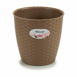 Blumentopf Stefanplast Braun Kunststoff 19 x 17,5 x 19 cm (12 Stück)