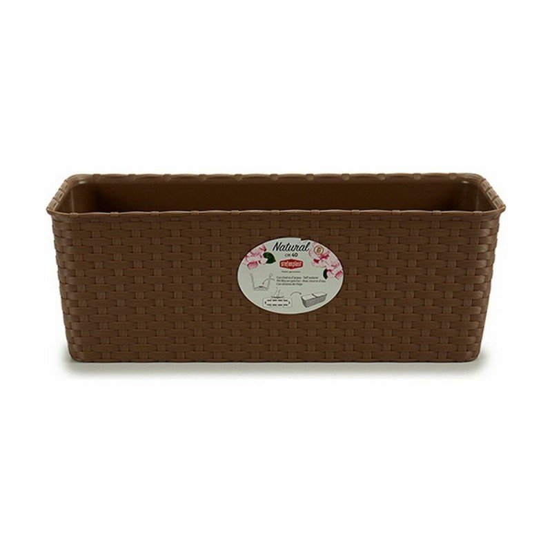 Blumenkasten Stefanplast Beige Kunststoff 39 x 13,5 x 15,5 cm (12 Stück)