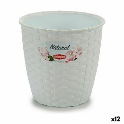 Blumentopf Stefanplast Weiß Kunststoff 14 x 13 x 14 cm (12 Stück)