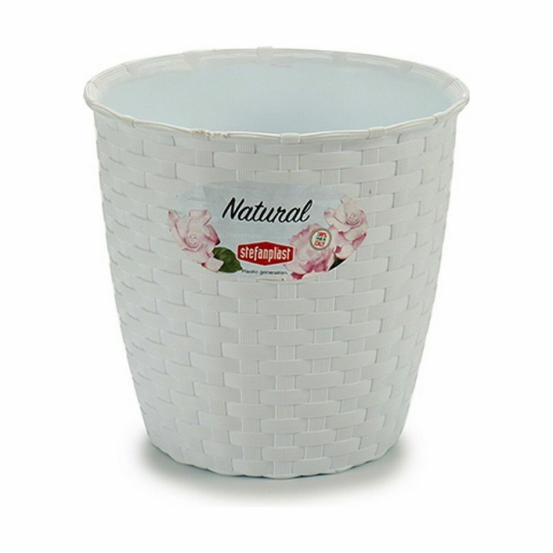 Blumentopf Stefanplast Weiß Kunststoff 14 x 13 x 14 cm (12 Stück)