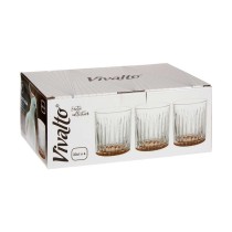 Glass Vivalto Exotic Brown Crystal 330 ml (6 Units)