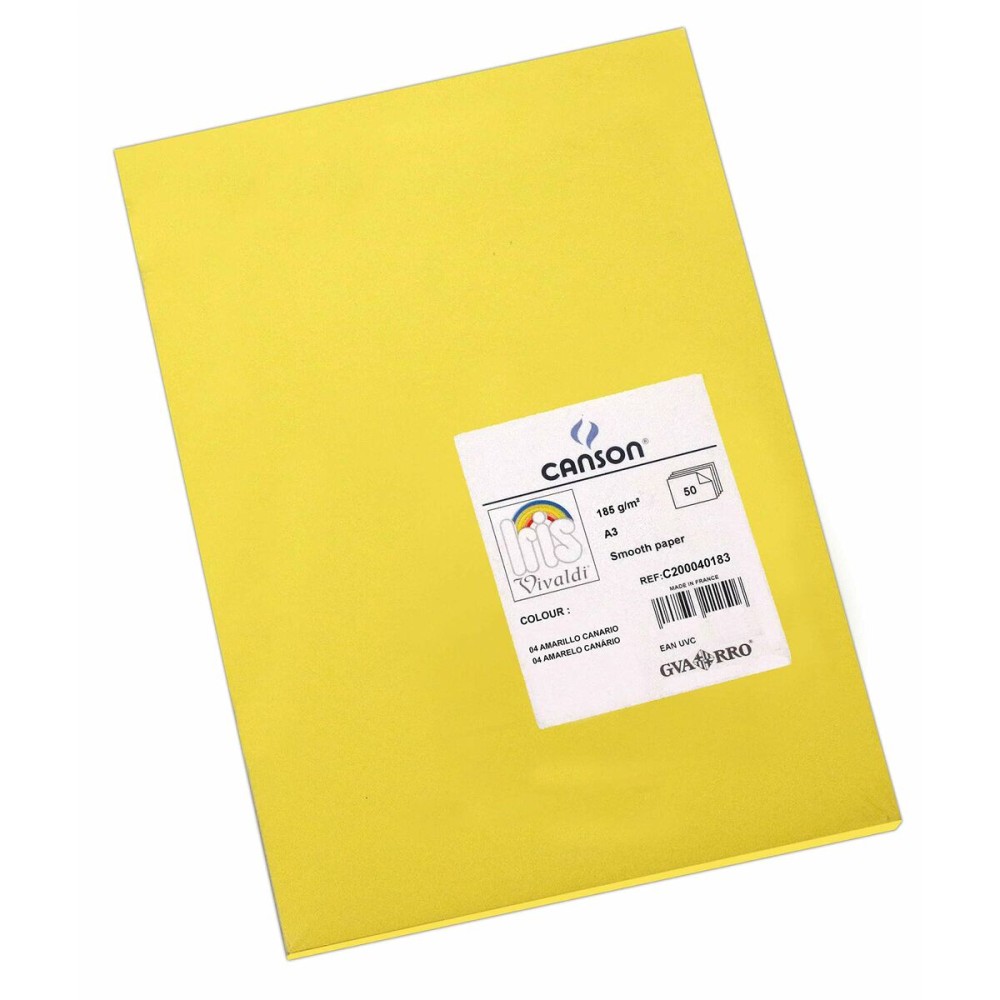 Papiers carton Iris Canary Jaune