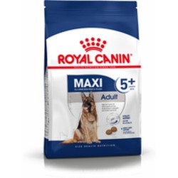 Fodder Royal Canin Maxi Adult 5+ Adult Chicken Rice Birds 15 kg