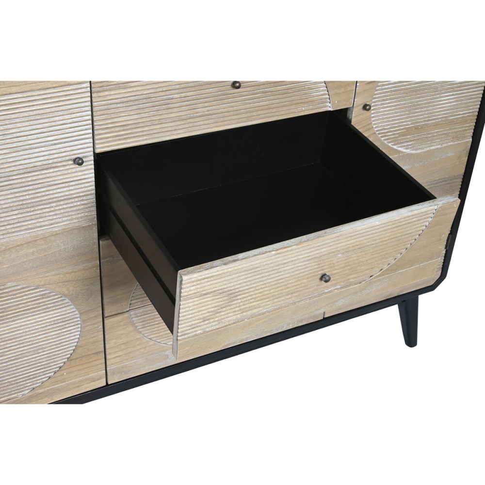 Sideboard DKD Home Decor Black Wood (120 x 40 x 90 cm)