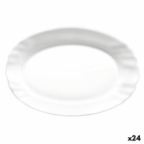 Kochschüssel Bormioli Rocco Ebro Oval Weiß Glas (22 cm) (24 Stück)