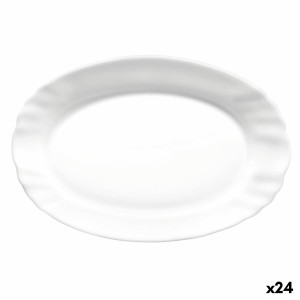 Plat à Gratin Bormioli Rocco Ebro Oblongue Blanc verre (22 cm) (24 Unités)