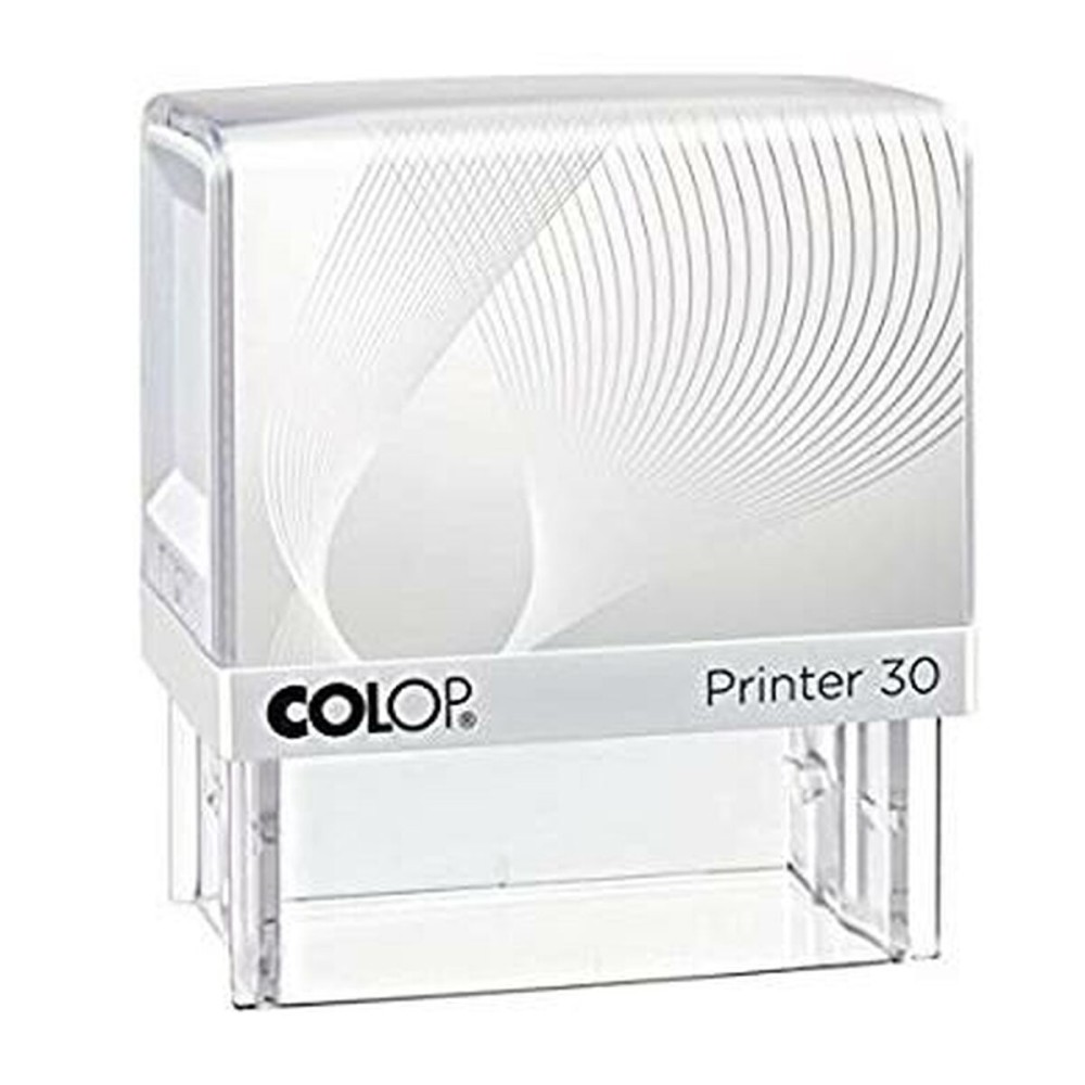 Timbre Colop Printer 30 Blanc Bleu