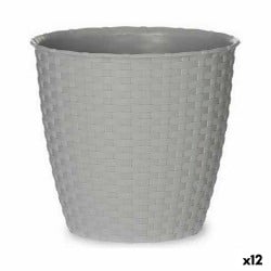 Cache-pot Stefanplast Gris Plastique 19 x 17,5 x 19 cm (12 Unités)