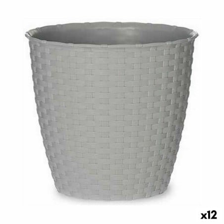 Cache-pot Stefanplast Gris Plastique 19 x 17,5 x 19 cm (12 Unités)