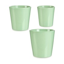 Set of pots Ibergarden LINCE PQ - 6019 Green Clay (6 Units)